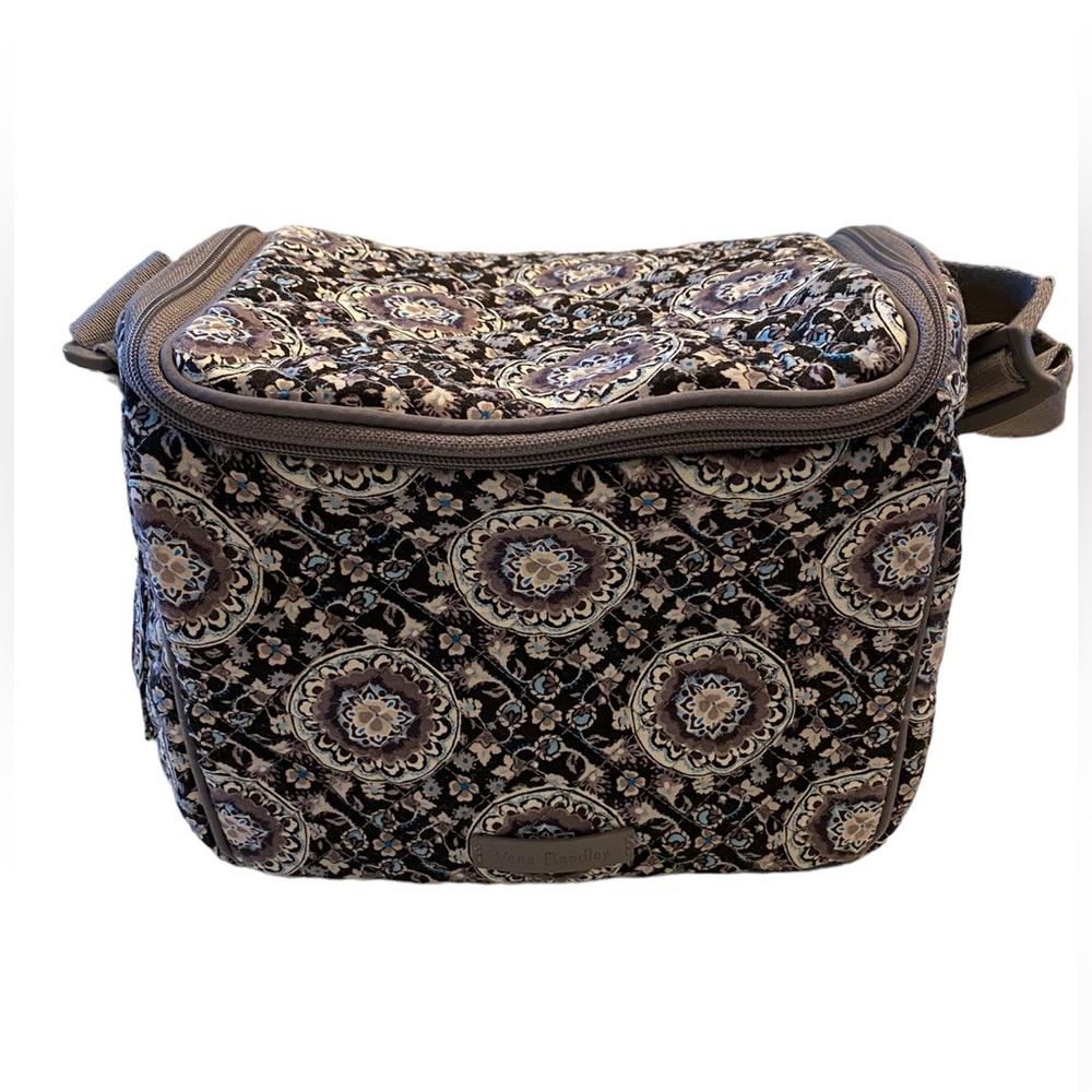 Vera Bradley Grey Medallion Lunch Box